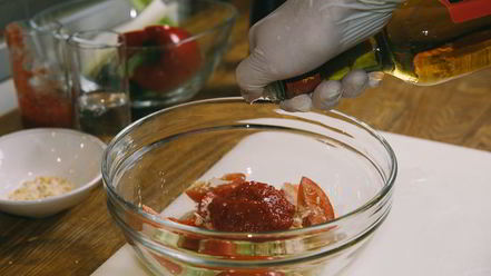 Рецепт гаспачо с сорбетом из томатов