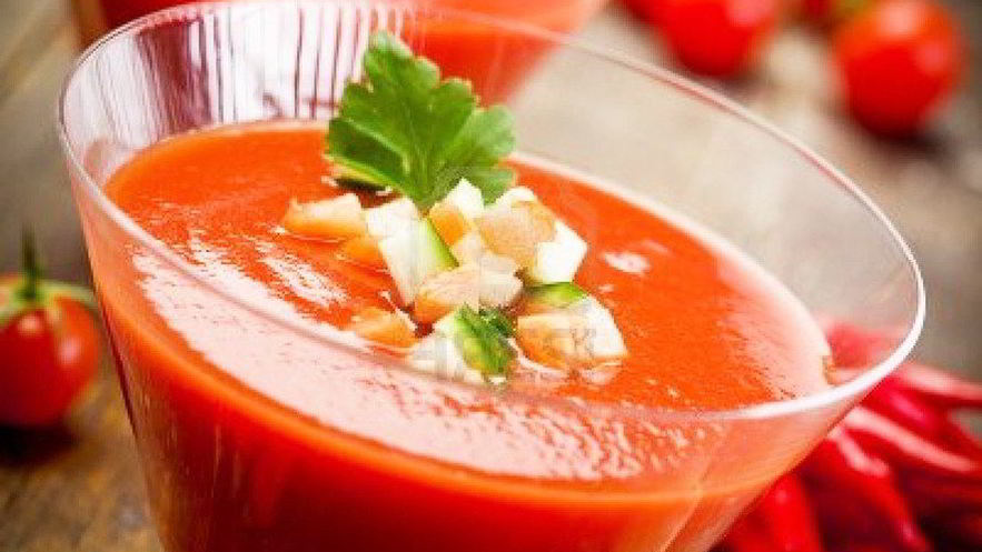 Рецепт летнего свежего гаспачо