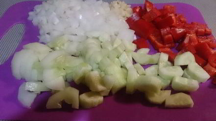 Рецепт острого гаспачо с кабачком