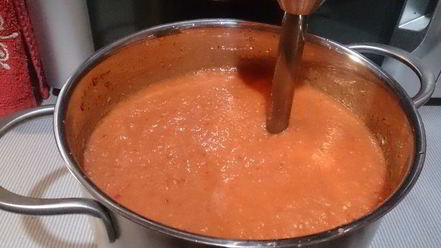 Рецепт острого гаспачо с кабачком