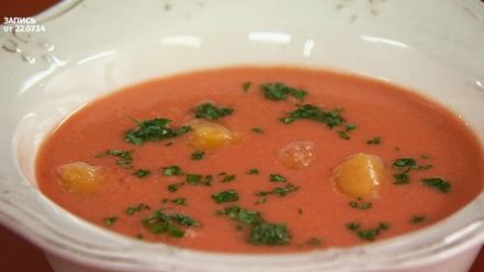 Рецепт супа гаспачо с апельсиновым льдом