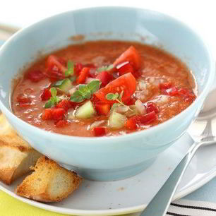Рецепт Традиционного овощной гаспачо
