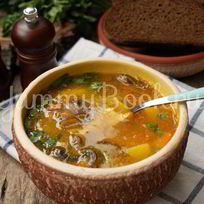 Горохово-грибной суп