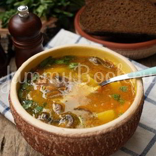 Рецепт Горохова-грибного суп