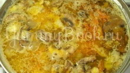 Рецепт горохова-грибного суп