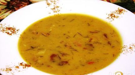 Рецепт Горохового крема-супа на копченных ребрышках