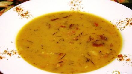 Рецепт горохового крема-супа на копченных ребрышках