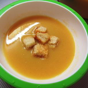 Рецепт Горохового крема-супа с чесночными гренками