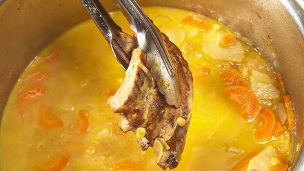 Рецепт горохового крема-супа со сливками