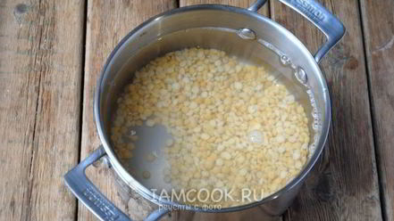Рецепт горохового супа без мяса