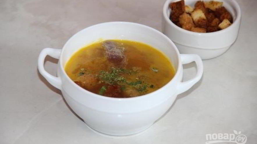 Рецепт горохового супа из говядины