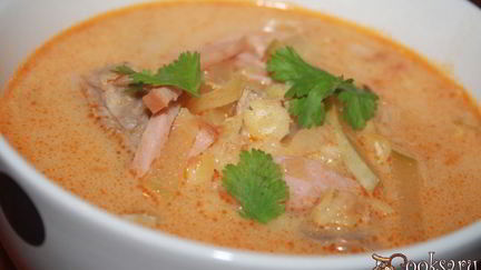 Рецепт Горохового супа на баранине с кабачком и сарделькой