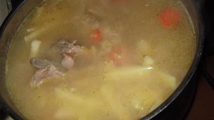 Рецепт горохового супа с грецким орехом