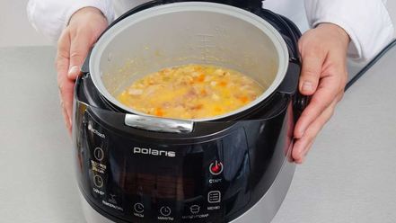 Рецепт горохового супа с копченой курицей в мультиварке