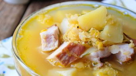 Рецепт горохового супа с копченой курицей