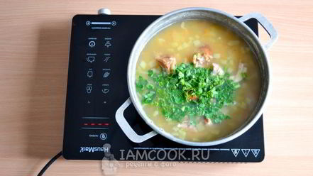 Рецепт горохового супа с копченым окорочком