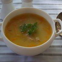 Гороховый суп с копченым окороком