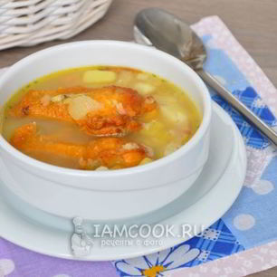 Рецепт Горохового супа с копчеными крылышками