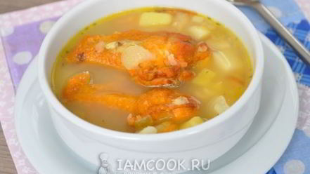 Рецепт горохового супа с копчеными крылышками