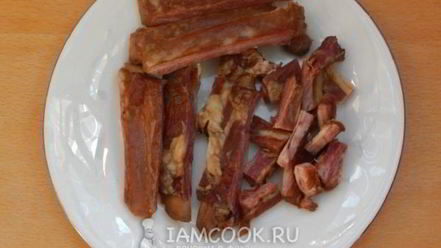 Рецепт горохового супа с копчеными свиными ребрами