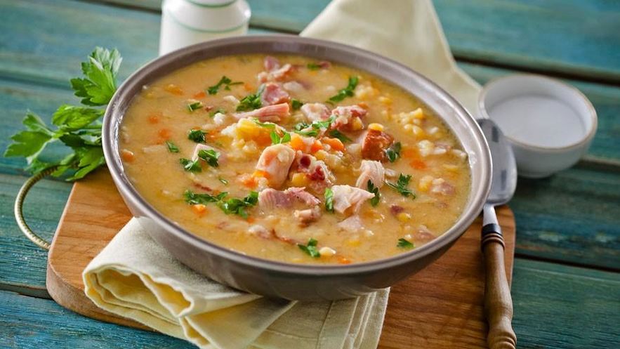 Рецепт горохового супа с мясом в мультиварке