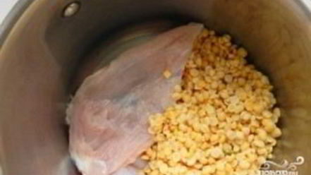 Рецепт горохового супа с мясом