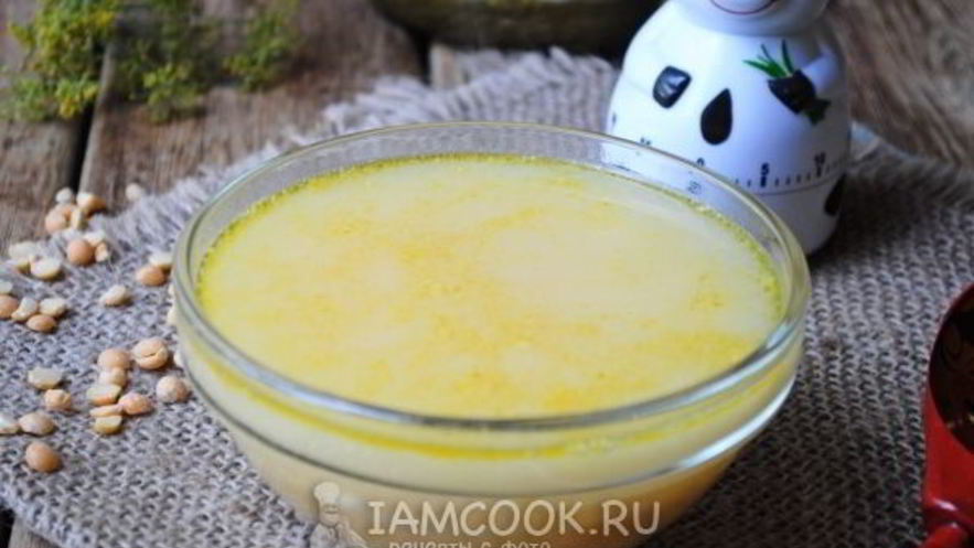 Рецепт горохового супа с плавленым сыром