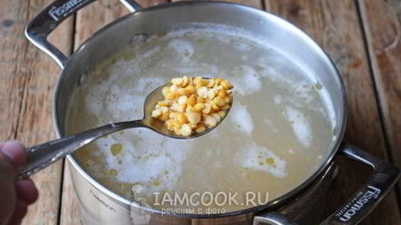 Рецепт горохового супа с плавленым сыром