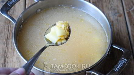 Рецепт горохового супа с плавленым сыром