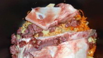 Рецепт горохового супа с ребрышками в мультиварке