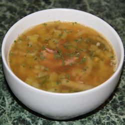 Рецепт Горохового супа с сельдереем и тмином