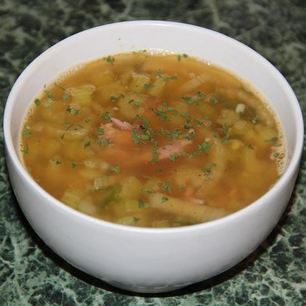 Рецепт Горохового супа с сельдереем и тмином