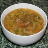 Рецепт Горохового супа с сельдереем и тмином