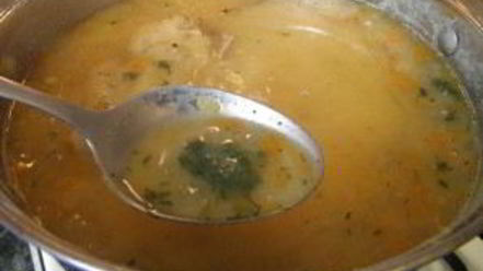 Рецепт горохового супа с цыпленком