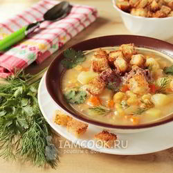 Рецепт Горохового супа с тушенкой в мультиварке