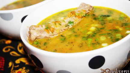 Рецепт Горохового супа со свиными ребрышками