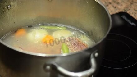 Рецепт густого горохового супа с мясом