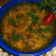 Рецепт Кукурузна-горохового суп