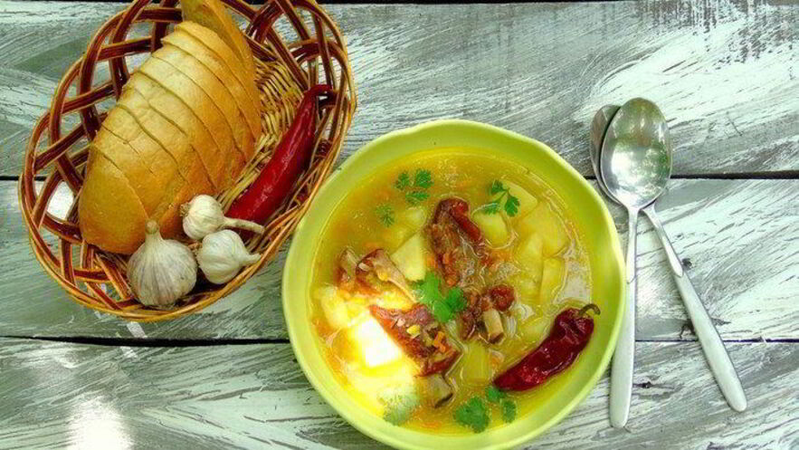 Рецепт пряного горохового супа