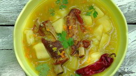 Рецепт пряного горохового супа