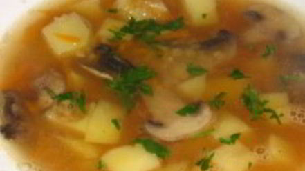 Рецепт супа горохового с грибами