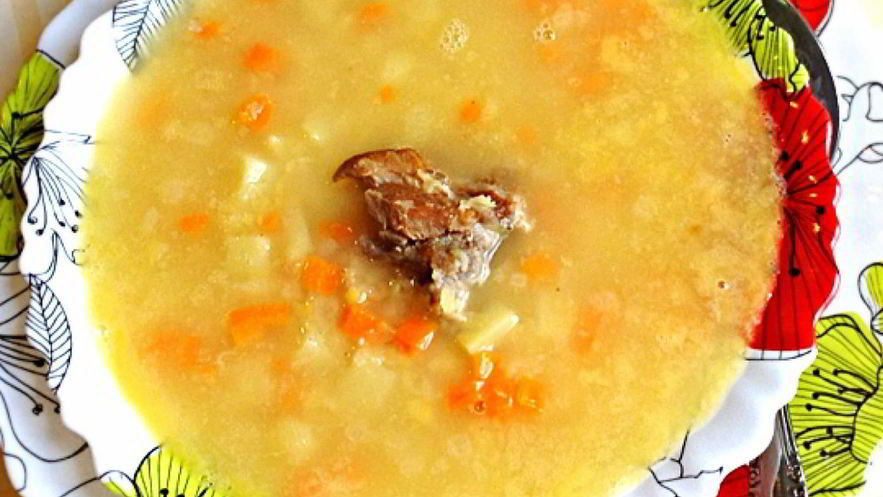 Рецепт супа горохового с ребрами
