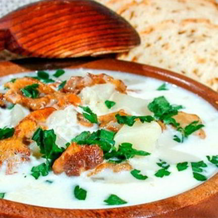 Рецепт Грибного супа со сливками и картофелем