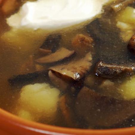 Рецепт Грибного супа со сметаной