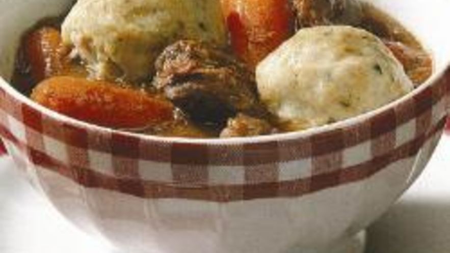 Рецепт густого супа из говядины с картофельными клецками