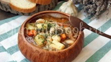 Рецепт капустняка с фасолью