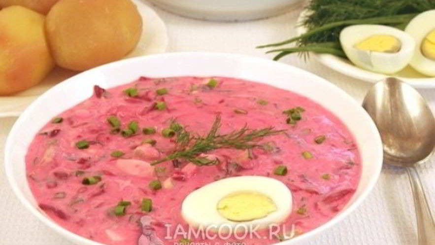 Рецепт холодника из свеклы на кефире