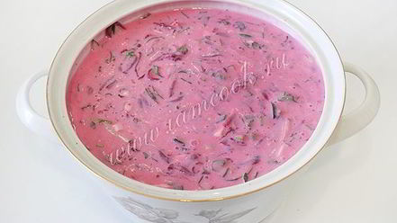 Рецепт холодника из свеклы на кефире