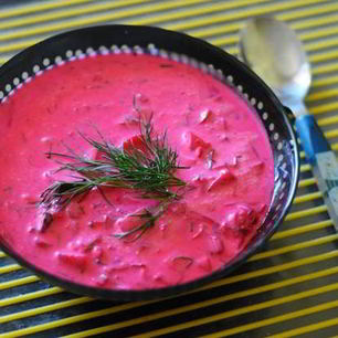 Рецепт Холодника со свеклой на кефире