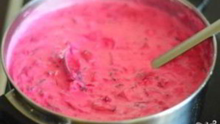 Рецепт холодника со свеклой на кефире